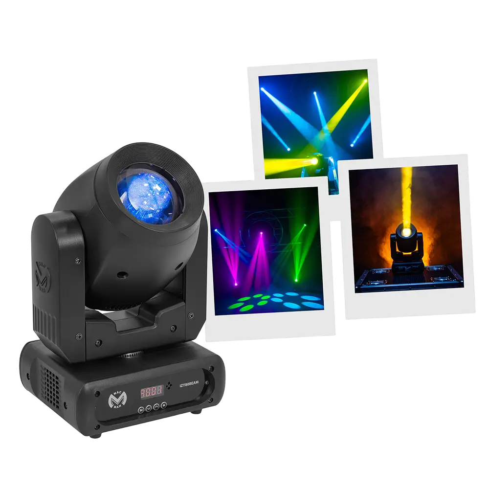 IZY 80 Beam, il bowser compatto a LED da 80 W + Gobos e prisma - Mac Mah